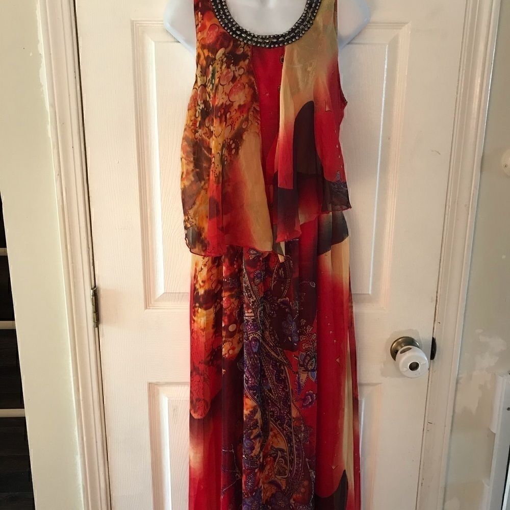 NWT Bohemian Cafe Size M Stunning Maxi Dress!